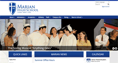 Desktop Screenshot of marianhs.org